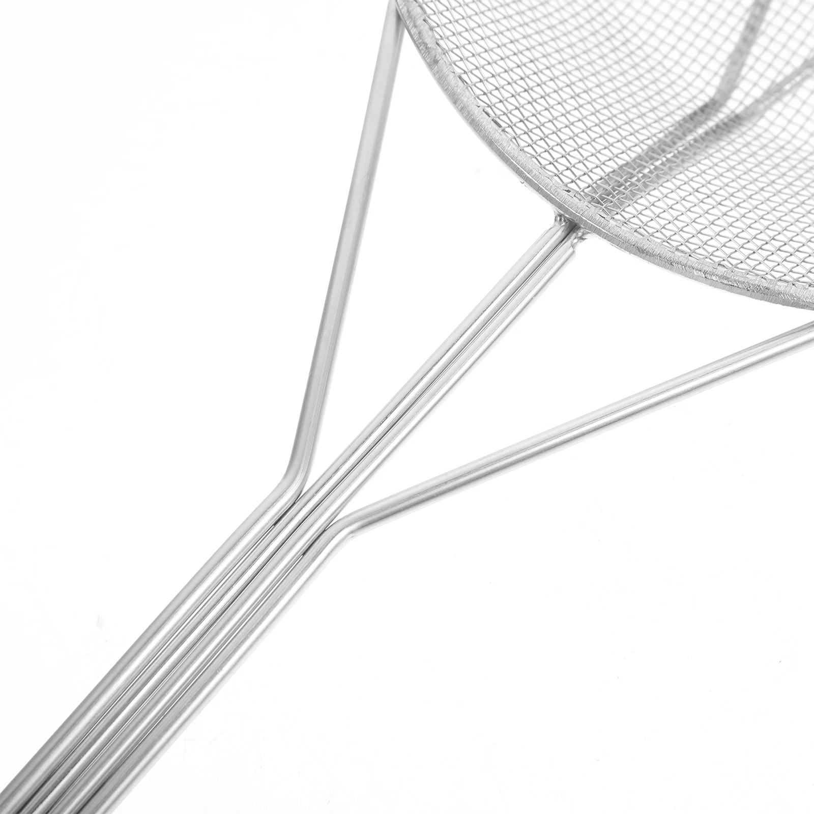 

304 Stainless Steel Oil Residue Filter Spoon Square Mesh Strainer Skimmer for Fried Chicken French Fries Cooking