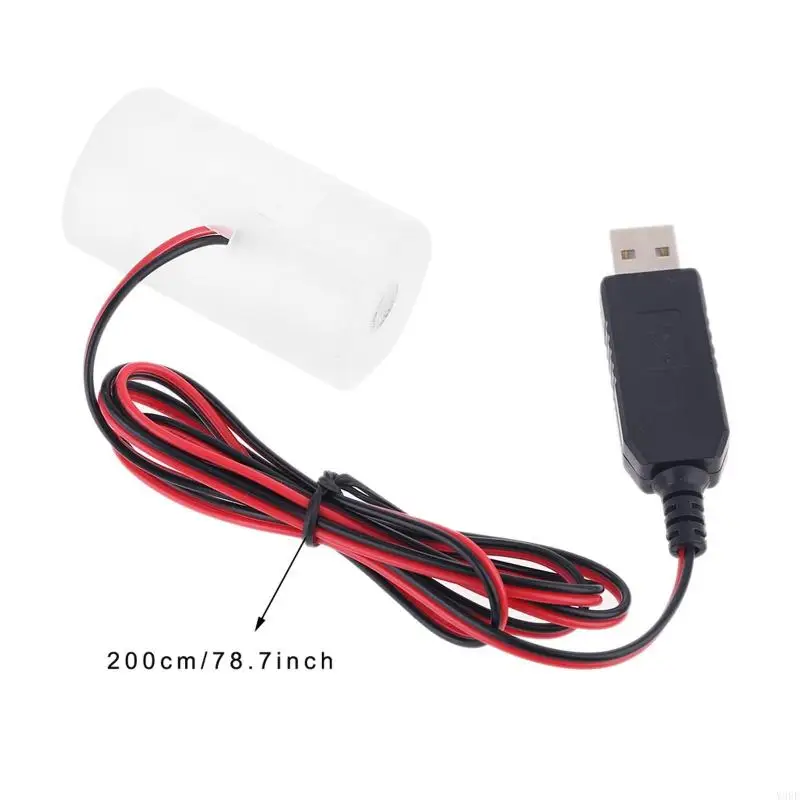 2025 New USB Battery Power Supply Adapter Can Replace 1 to 4pcs 1.5V 3V 4.5V 6V D Size