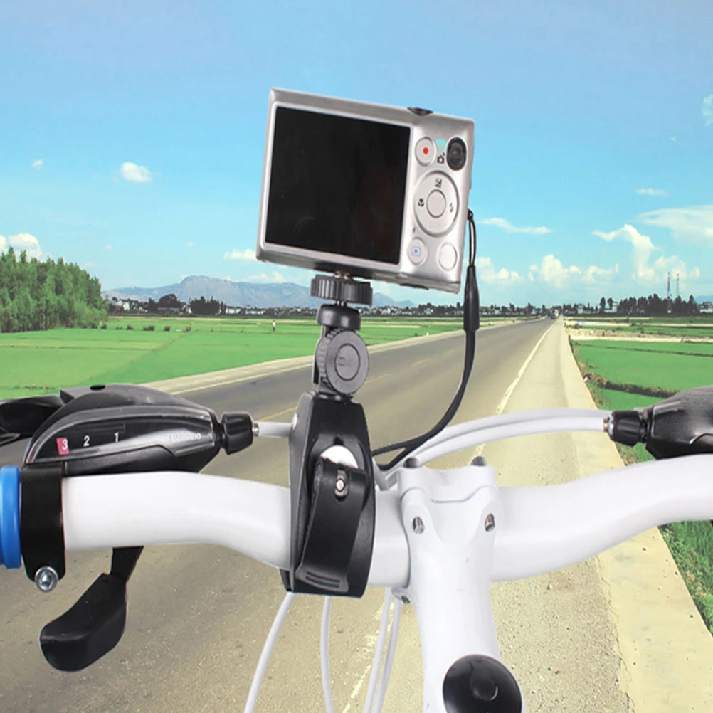 

2 Pcs Bicycle Camera Stand Bike Phone Mount Holder Car Universal Plastic Handlebar