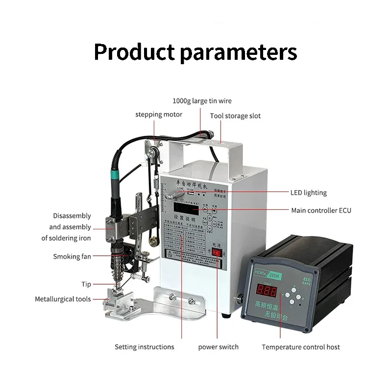 Multi-function Combination Soldering Machine 220V/110V Semi Automatic Foot Operated Soldering Station USB Plug Welding Equipment