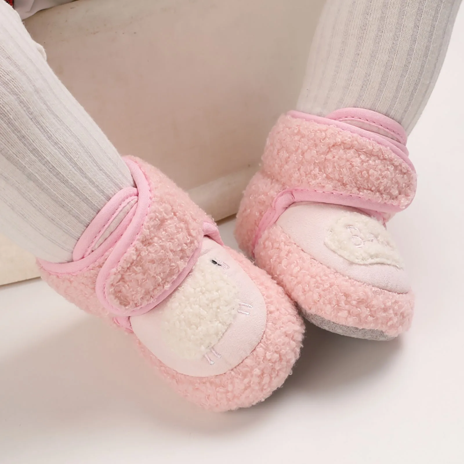 

Winter Warm Shoes Baby Snow Boot Newborn Toddler Shoes Girls Keep Walk Kids Fleece Thicken Anti Slips Soft Soled Sock Shoes