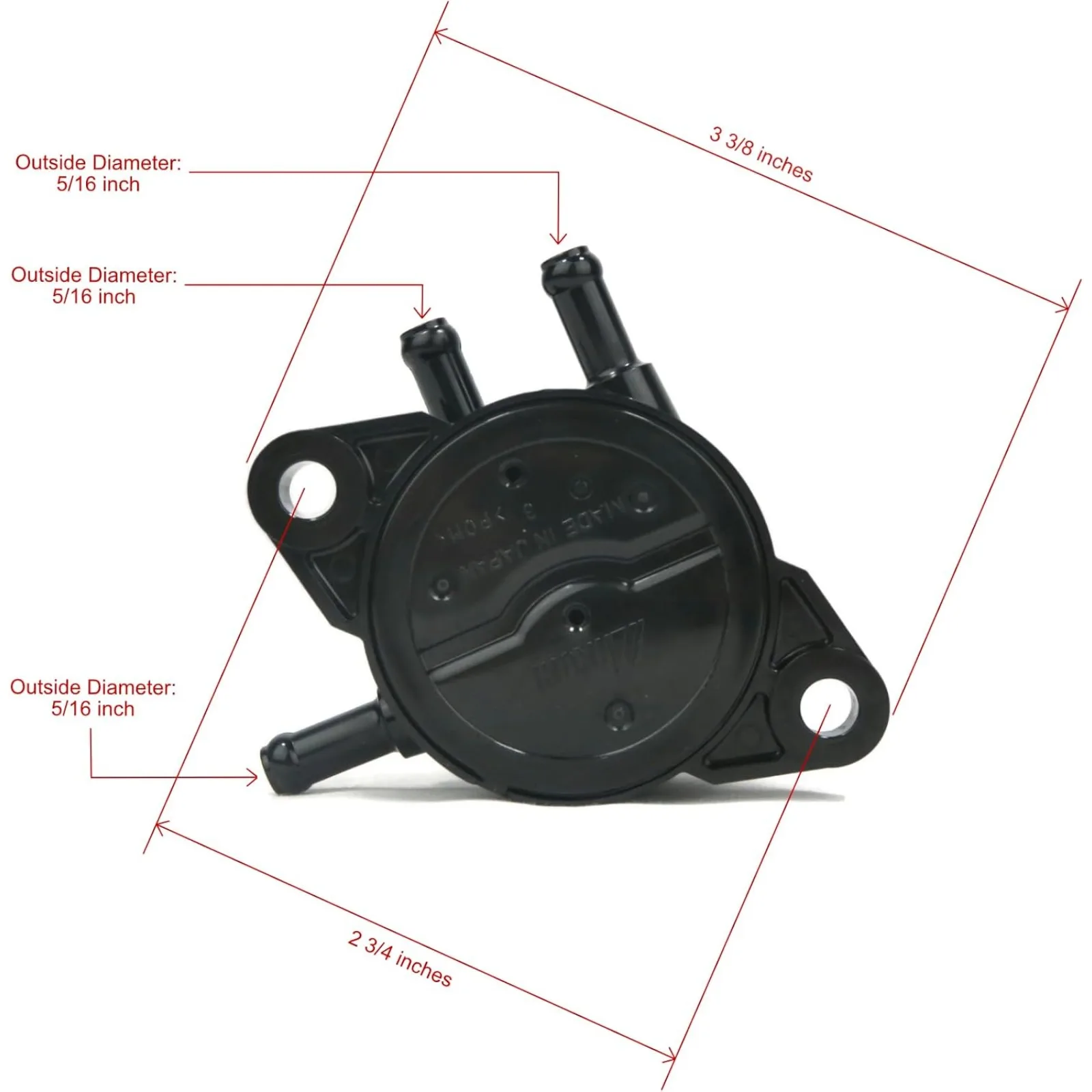 For Briggs and Stratton Genuine 808656 Mechanical Fuel Pump by Briggs Stratton