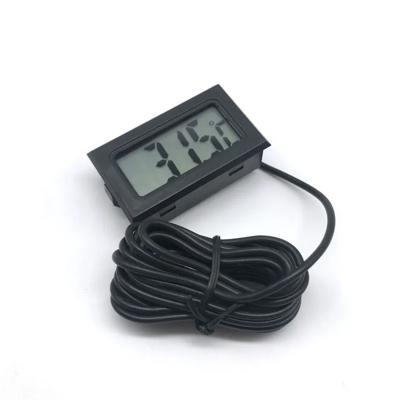 Mini LCD Digital Thermometer Embedded Electroni Thermometer Temperature Sensor Gauge With Probe Refrigerator Fridge Thermometer