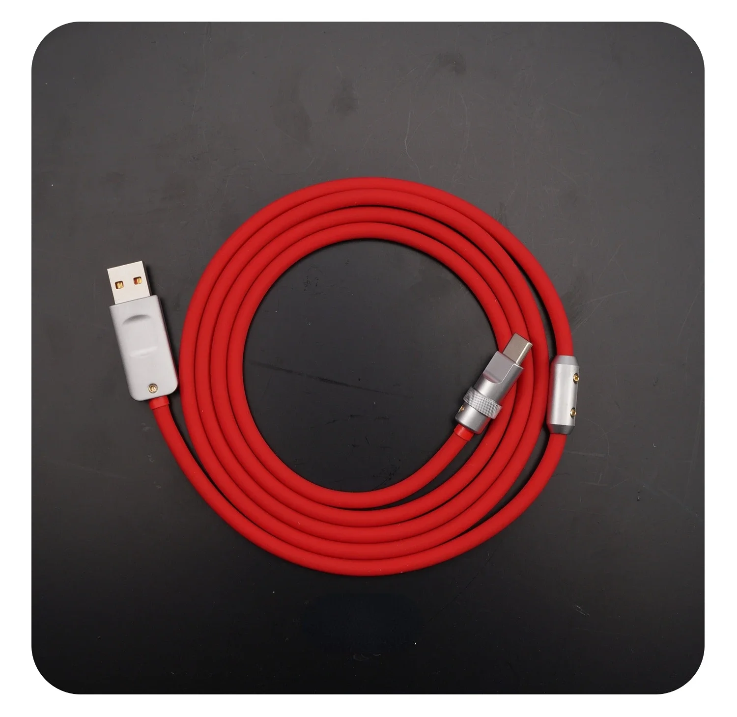 GeekCable Pure Manual Custom Computer Mechanical Keyboard DIY Data Cable Super Soft Silicone 150 cm