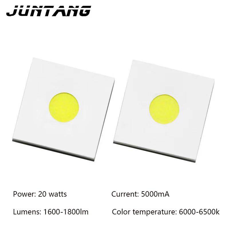 5050 flat white laser bead circular three ampere chip 10W15W20W white LED high-power 3V lamp copper plate