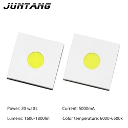 ลูกปัดเลเซอร์สีขาวแบนแบบ5050ชิปทรงกลมสามแอมแปร์10W15W20W หลอดไฟ LED สีขาวกำลังสูง3V แผ่นทองแดง