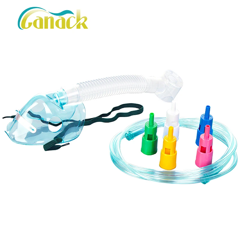 Canack Venturi Mask With Six Diluters For Adult Children High Quality Disposable Adjustable Oxygen Venturi Mask