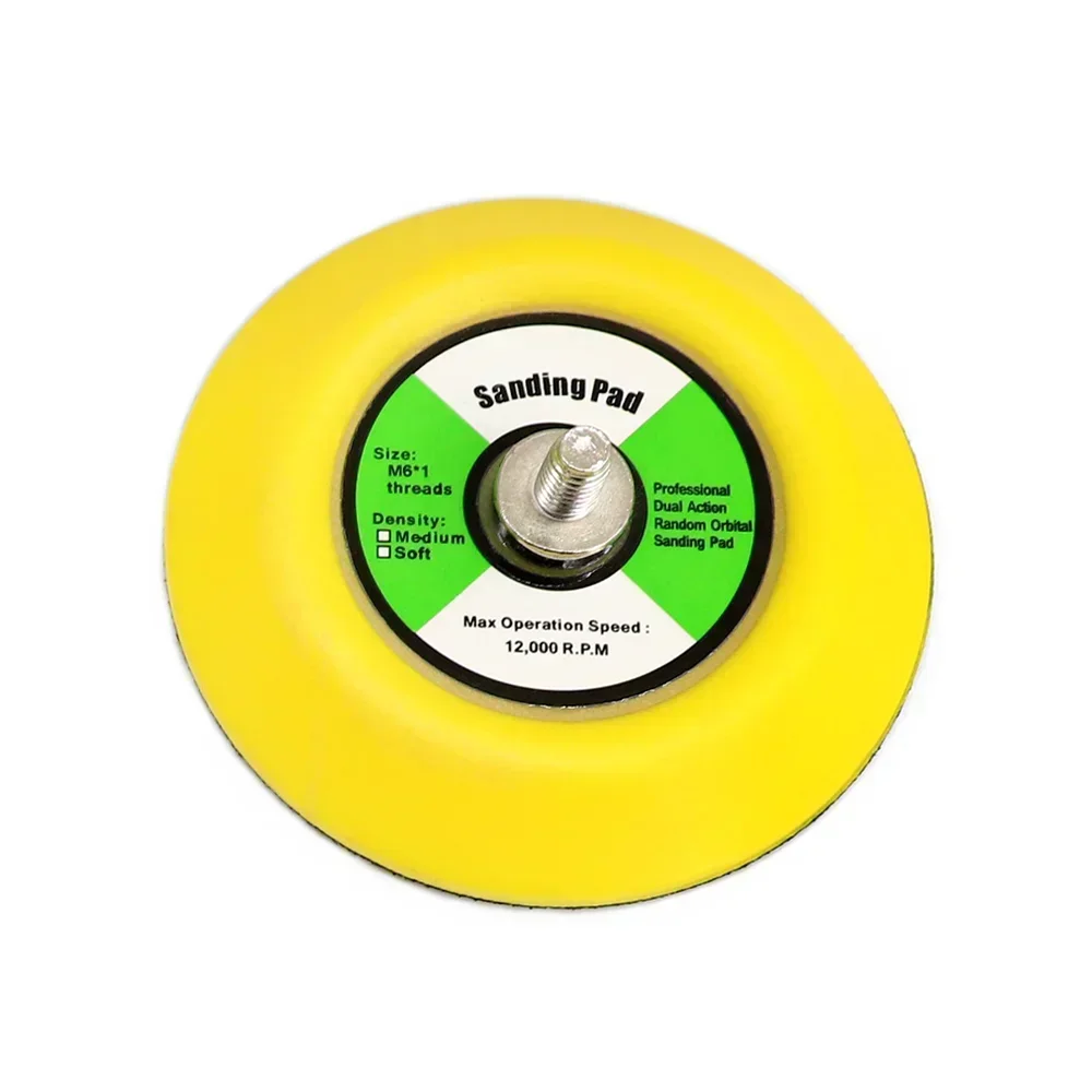 1PC 2-6 Inch Hook and Loop Backing Pad,Backing Plates for DA Air Random Orbital Sander,Air Sander Sanding Pad,M6 5/16"*24 Thread