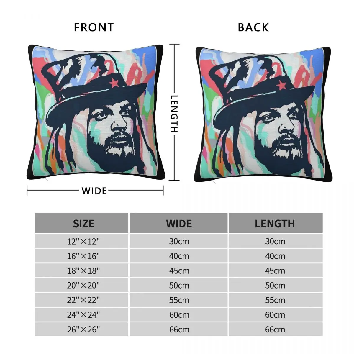 Leon Russell A Song For You Square Pillowcase Polyester Linen Velvet Printed Zip Decorative Bed