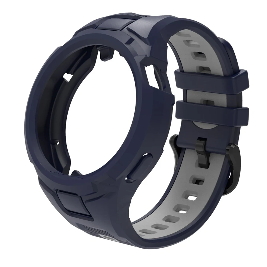 Horlogeband van hoogwaardig siliconen voor Huawei Watch GT 3 4 5 41mm 46mm met volledige beschermhoes