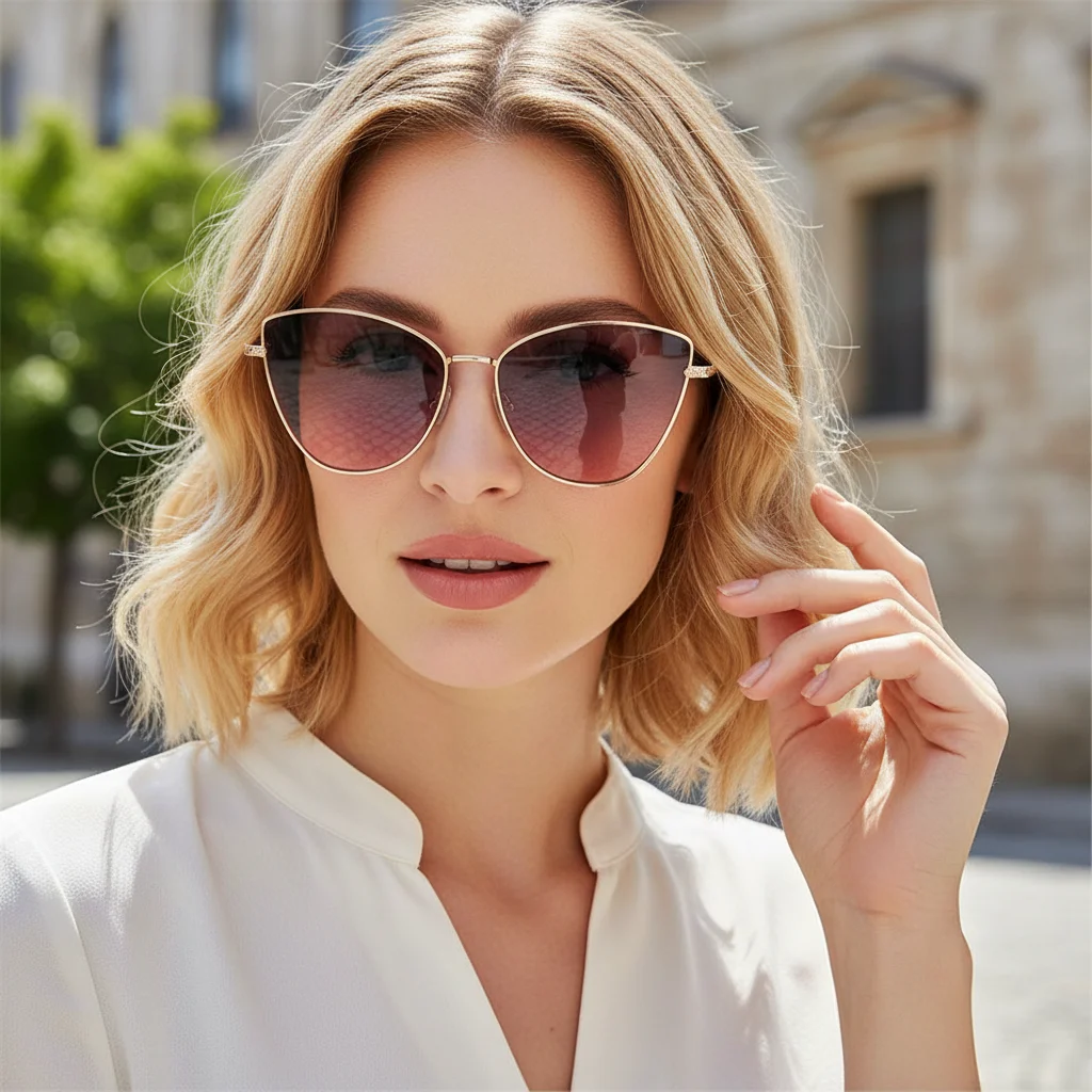 

Oversized Trending Eyewear Cat Eye Sunglasses Shades Small Vintage Sunglasses Ladies Shades