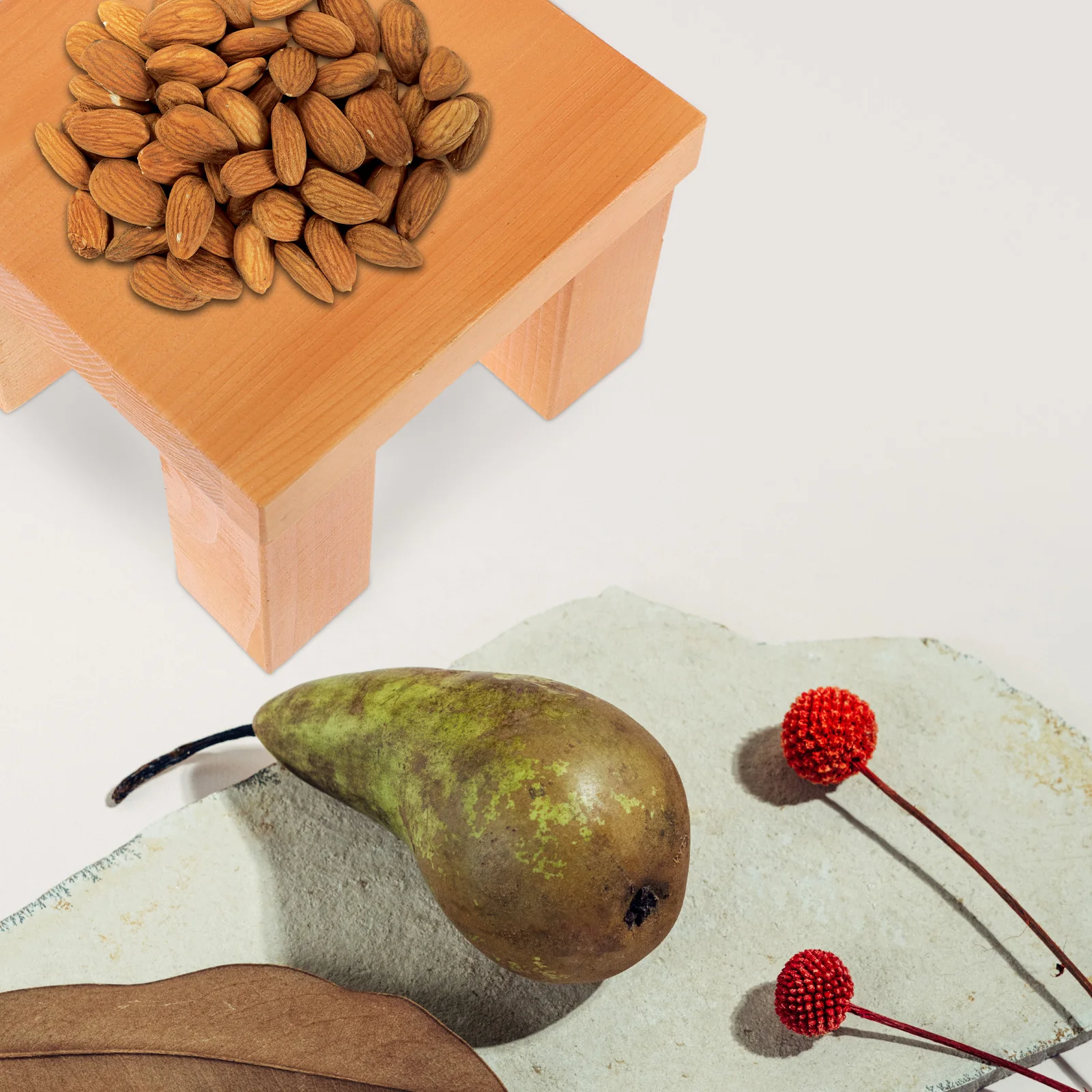 

1pc Photography Props Stool 14Cm Wooden Decorative Bench For Plant Jewelry Display Mini Square Riser Decoration Studio Tools