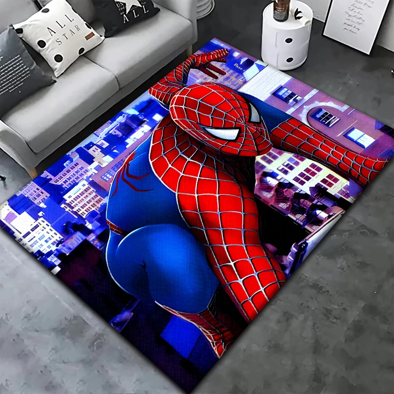 Marvel Spider Man Carpet for children,Living room Bedroom floor mat Kitchen mat Children's Bedroom Mat,room decor，Children‘s Art