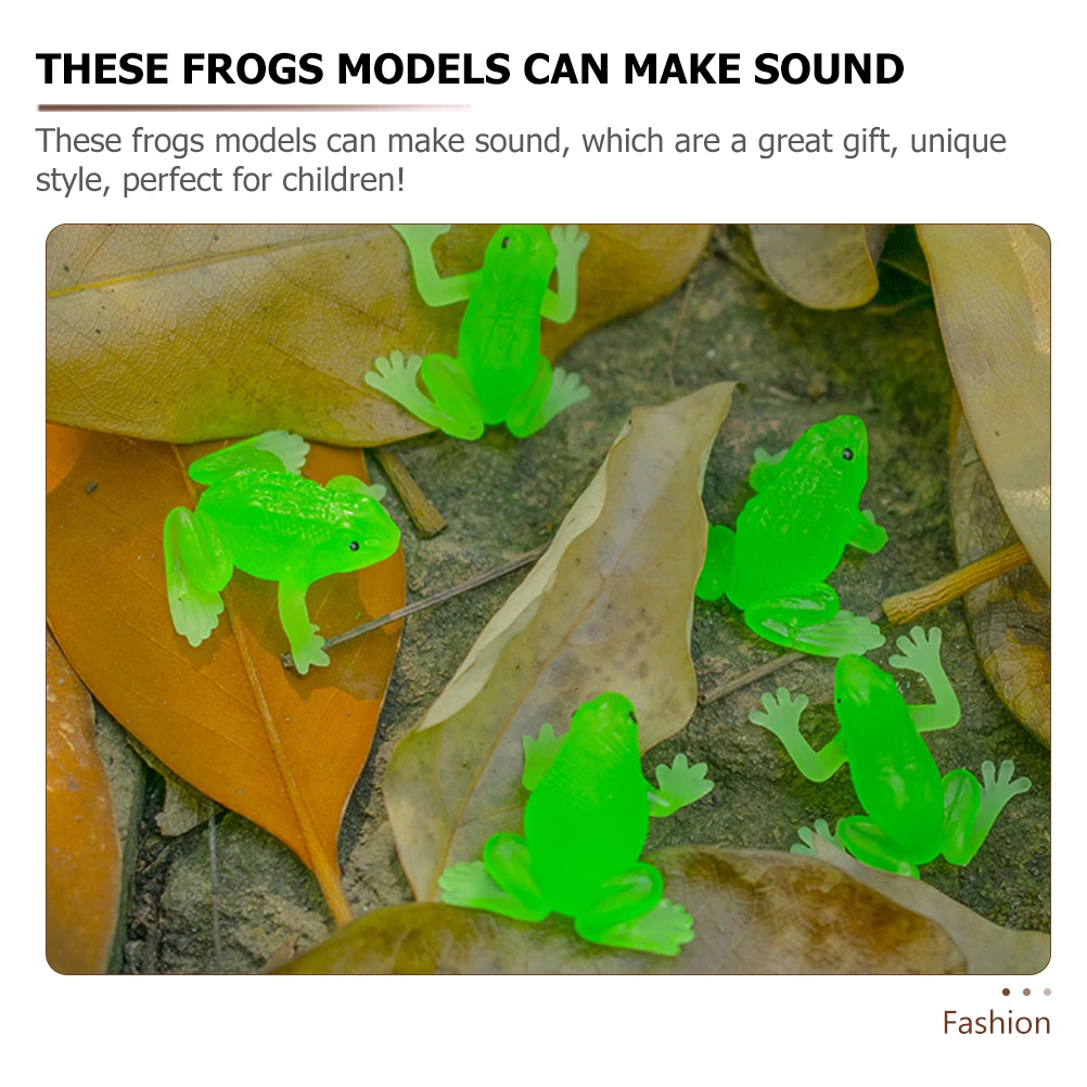

20pcs Frogs Decorations Miniature Frog Figurines TPR Child Toys Bright Colors Gifts Kids Desktop Handmade