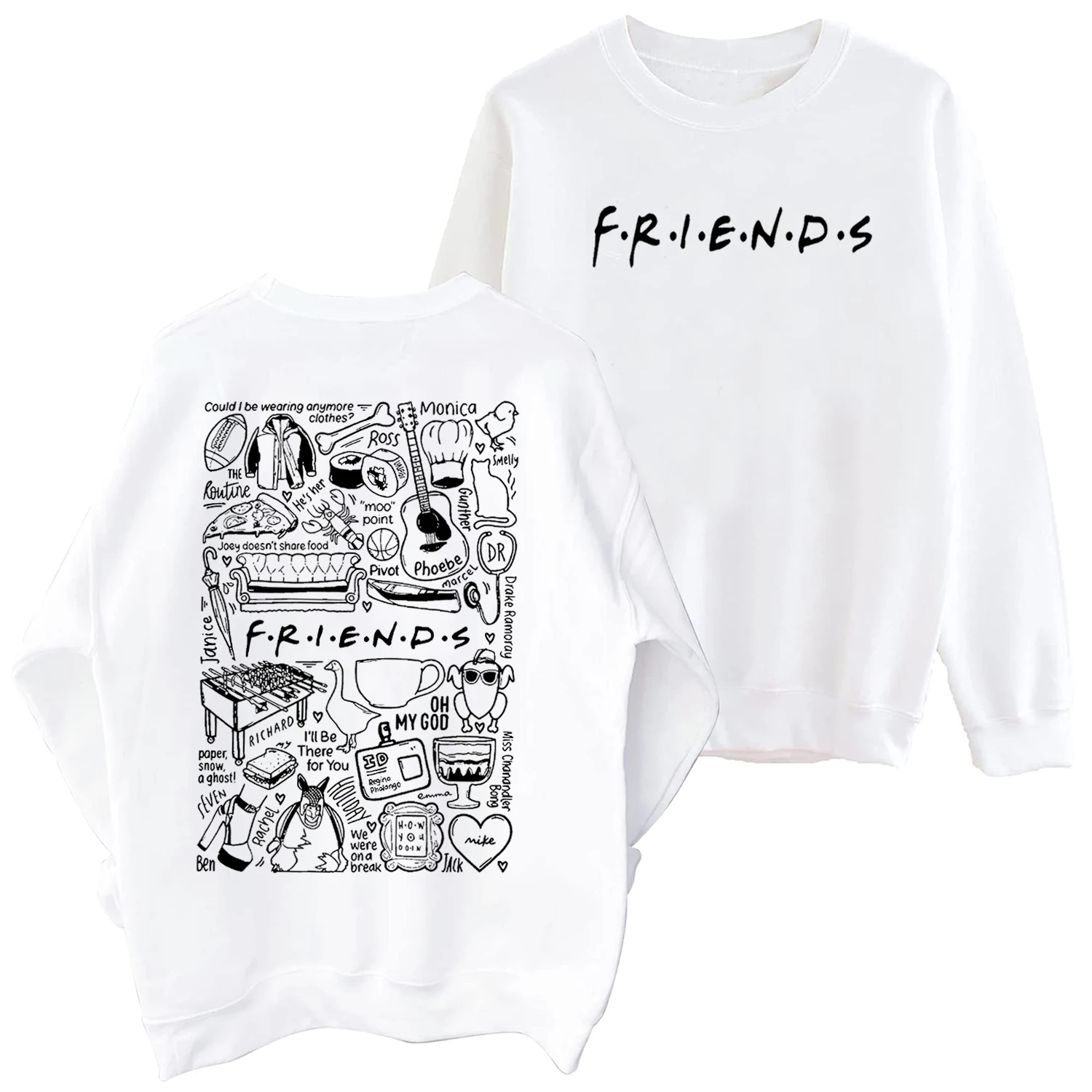 

Friends Sweatshirt Friends TV Show Merch 90's Comedy TV Sweatshirt Gift for Friends Lovers Unisex Pullover Tops