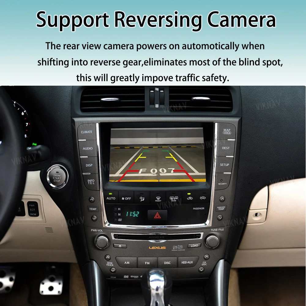 ViKNAV CarPlay Android Auto for Lexus IS 2005-2019