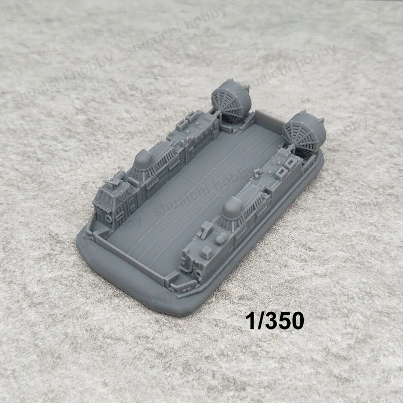 2 pz 1/700 scala 1/350 LCAC Landing Craft modello simulazione resina lunghezza barca 3.83cm 7.65cm parti fai da te per l'interazione tavolo sabbia