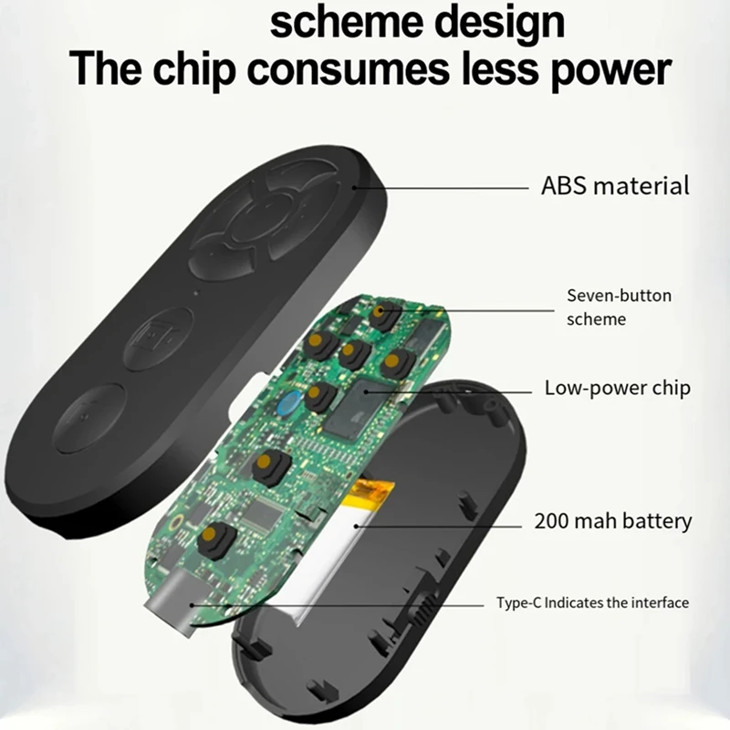 جهاز التحكم عن بعد مع بلوتوث ، سهل الاستخدام ، والهاتف المحمول والكتاب الإلكتروني التقليب