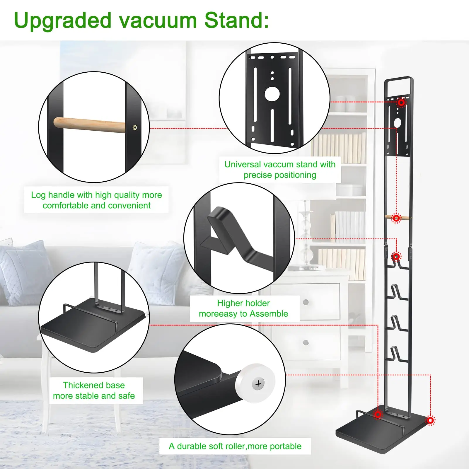 Podręczny stojak próżniowy Dyson, stabilny metalowy Organizer, Dyson V15, V11, V10, V8, V7, V6, DC35, DC58, DC59, DC62