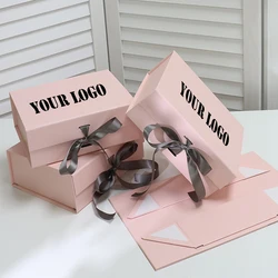 Custom Your Logo Wig Package Gifts Box Wedding Bridal Shower Package Box Birthday Party Gifts Box For Her Gifts Box