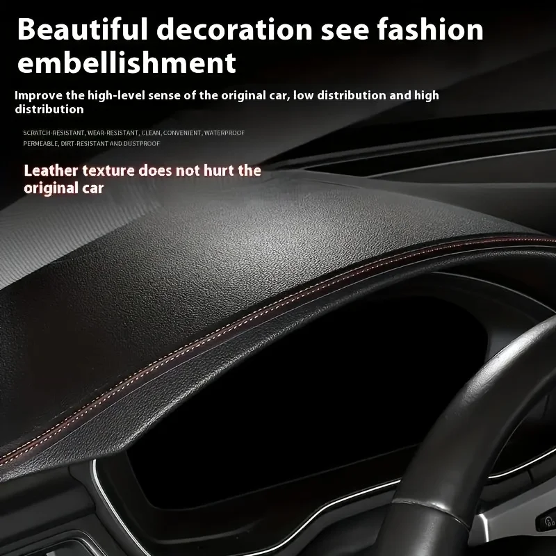 2-Meter Universal Car Interior Faux Leather Stitching Strip - Decorative Trim for Doors, Consoles, Dashboards, and Seats - view 5