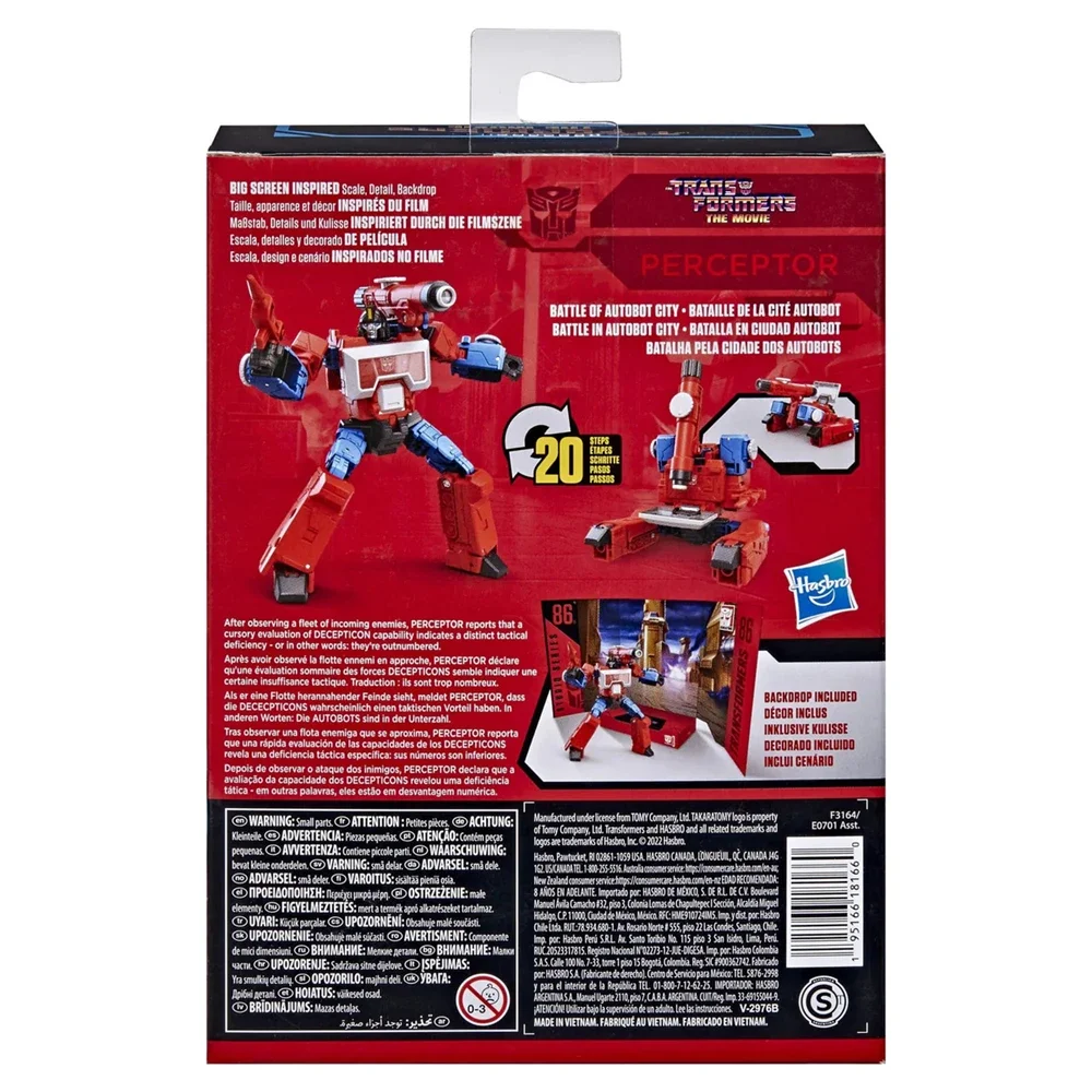 Transformers Toys The Movie Studio Series Perceptor SS86-11 Deluxe da 4,5 pollici Conversione Action Figure Toy