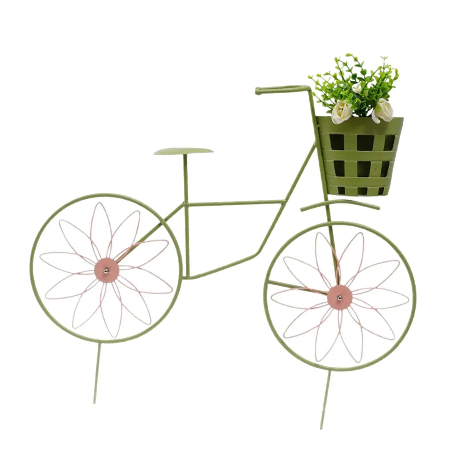 

Декоративная железная подставка для цветов в виде велосипеда для сада и больших дворов