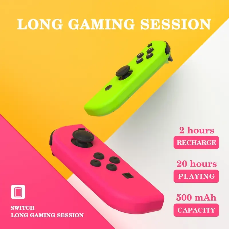 وحدة تحكم Joycon اللاسلكية للتحكم في التبديل مع عصا التحكم ذات الاهتزاز المزدوج ولوحة ألعاب لوحدات تحكم ألعاب الفيديو