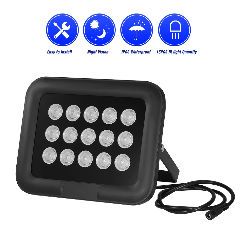 

Infrared 15pcs Array IR LEDS IR Night Wide Angle Long Range Outdoor Waterproof for CCTV Security