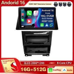 Android 16 Car Radio Multimedia Player For Honda accord 8 2008 2009 2010 Auto Wireless Carplay Car Stereo DSP wifi+4G AI Voice