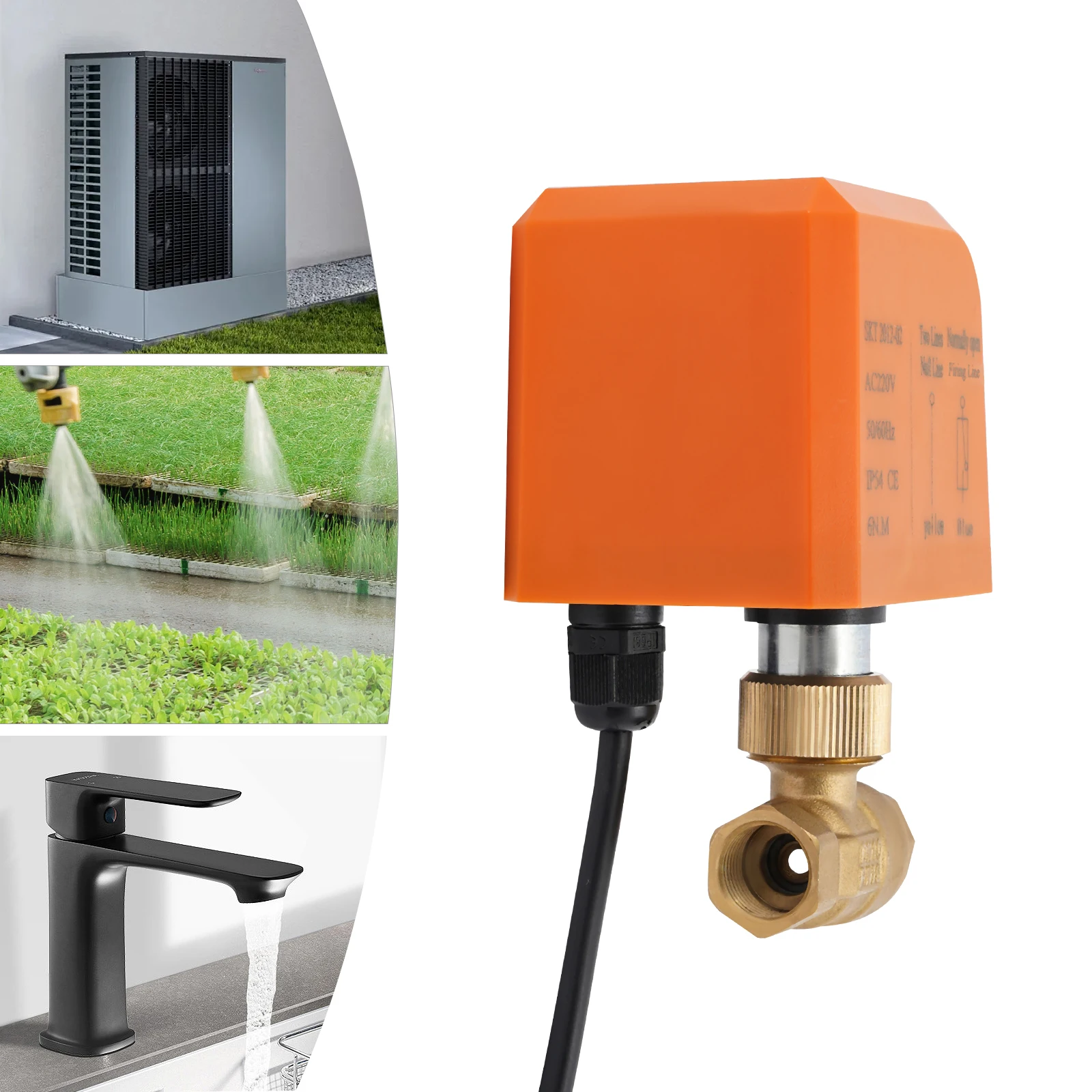 電動ボールバルブ IP54 2線式アクチュエータ G3 8インチ 電動バルブ 水処理 化学石油処理