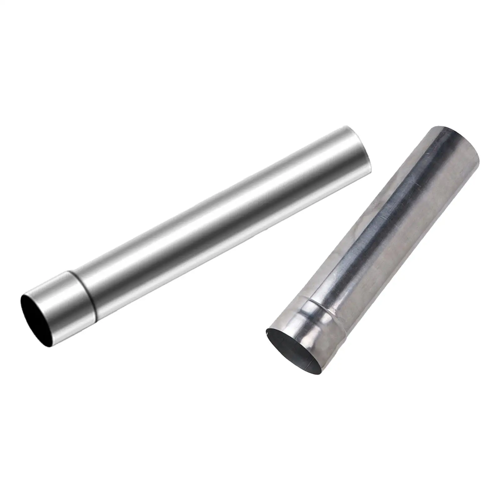 Stainless Steel Flue Pipe Set for Wood Burning Stoves - Pack of 2