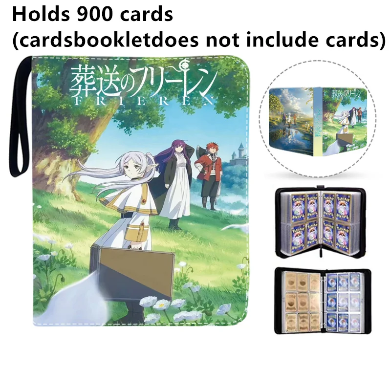 400pcs/900pcs Card Album Book Anime Frieren: Beyond Journey\'s End Collection Card Zipper Game Cards Binder Holder kids Gift