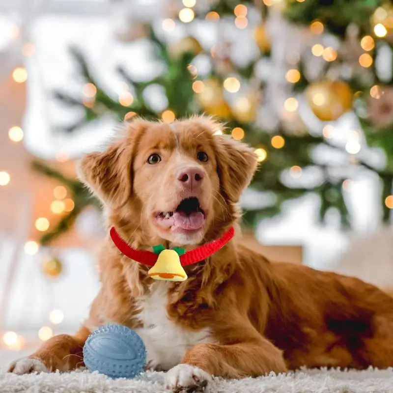 Christmas Pet Bandana Crochet Holiday Bandanas For Dogs Festive Dog Scarf Portable Pet Bandana For Kitten Puppy Winter