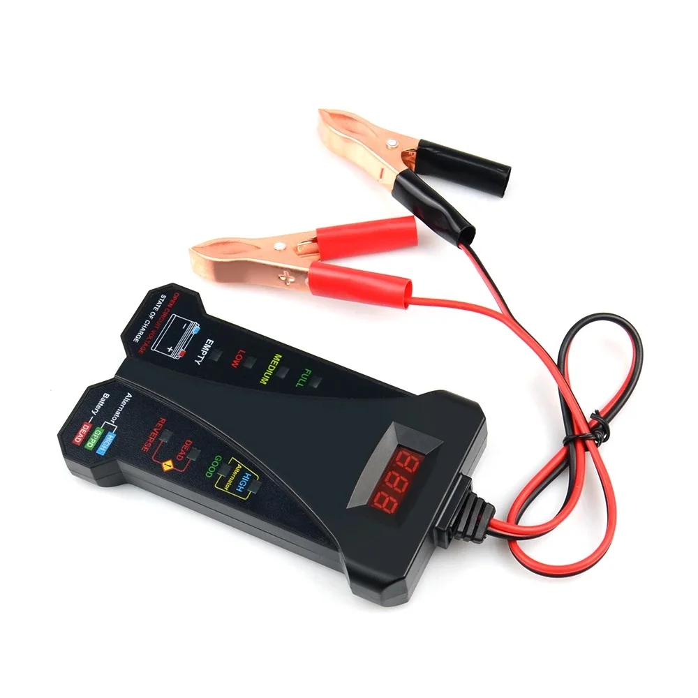 12V LCD Display Digital Battery Tester Charging System Analyzer
