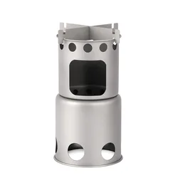Camping Ultralight Titanium Stove Portable Folding Firewood Stove
