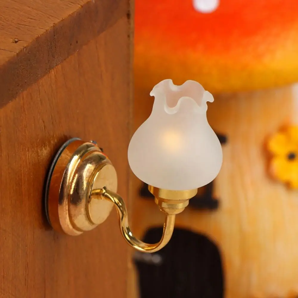 

New 1:12 Dollhouse Colored Glass Lamp Mini 10 Styles Ceiling Lamp Chandelier DIY Furniture Decor Toy Doll House Accessories
