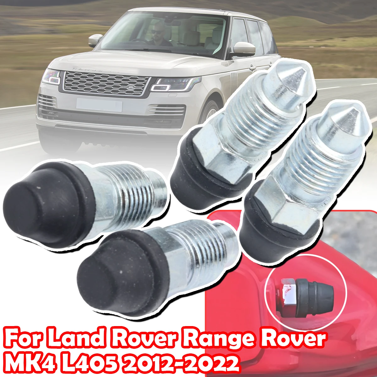 

For Land Rover Range Rover MK4 L405 12-2022 Front Bleeder Valves and Rubber Dust Caps Left Right Caliper Bleed Nipple Screw Kit
