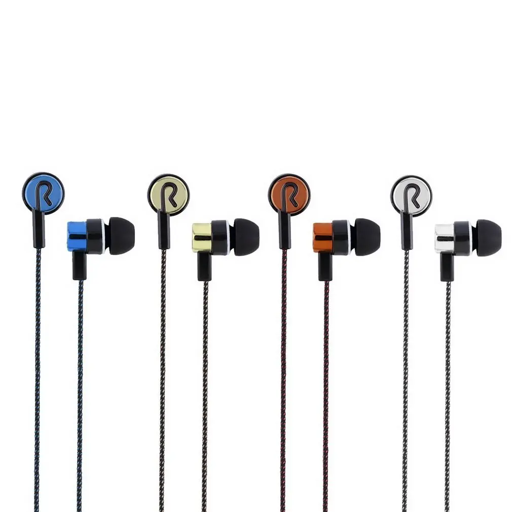 Gamer Wired Earphones Gaming Green Metal HiFi Bass Stereo  Earbuds For Phone Computer Mic Headphones  In Ear Music   Headphone