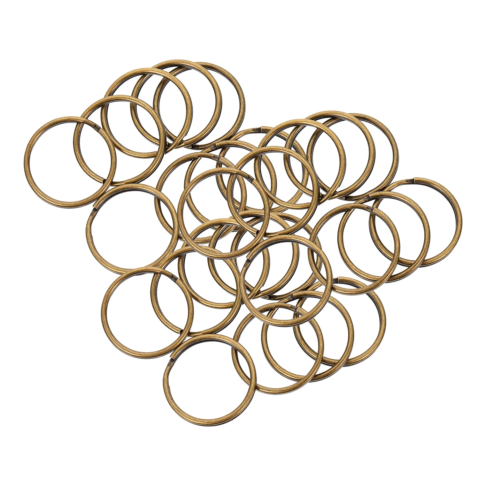 

Round Key Ring Accessory Retro Style Vintage H crafted Split Rings Convenient Chain DIY Portable Jewelry Making