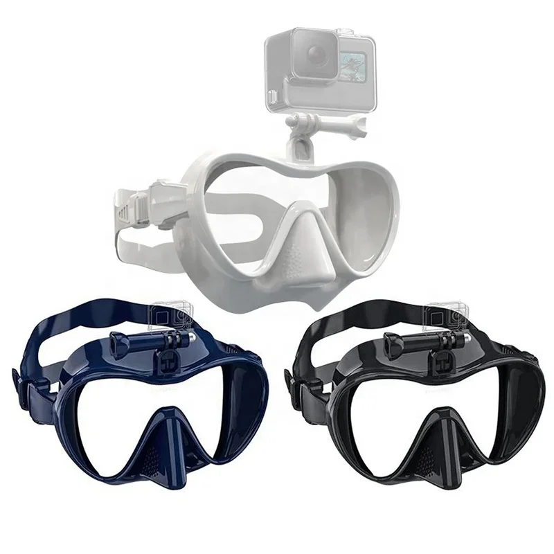 

Snorkeling Swimming Full Face Mask for Diving Scuba Set for Adult Silicone Freediving Mask