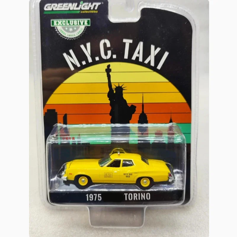 

Greenlight 1:64 1975 Torino Taxi Simulation Alloy Car Model Collection Display Ornament Toy Gift