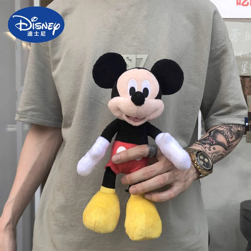 Kawaii Disney Mickey Minnie Mouse Action Figure Toys Anime Mickey Minnie Soft Dolls Desktop Cute Ornaments Gifts For Kids Girls