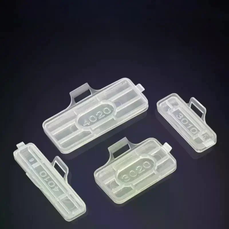 50Pcs Transparent Wire Sign Name Holder Display Identification Seal Case Plastic Cable Tie Marker Tag Cable Label Tag Box