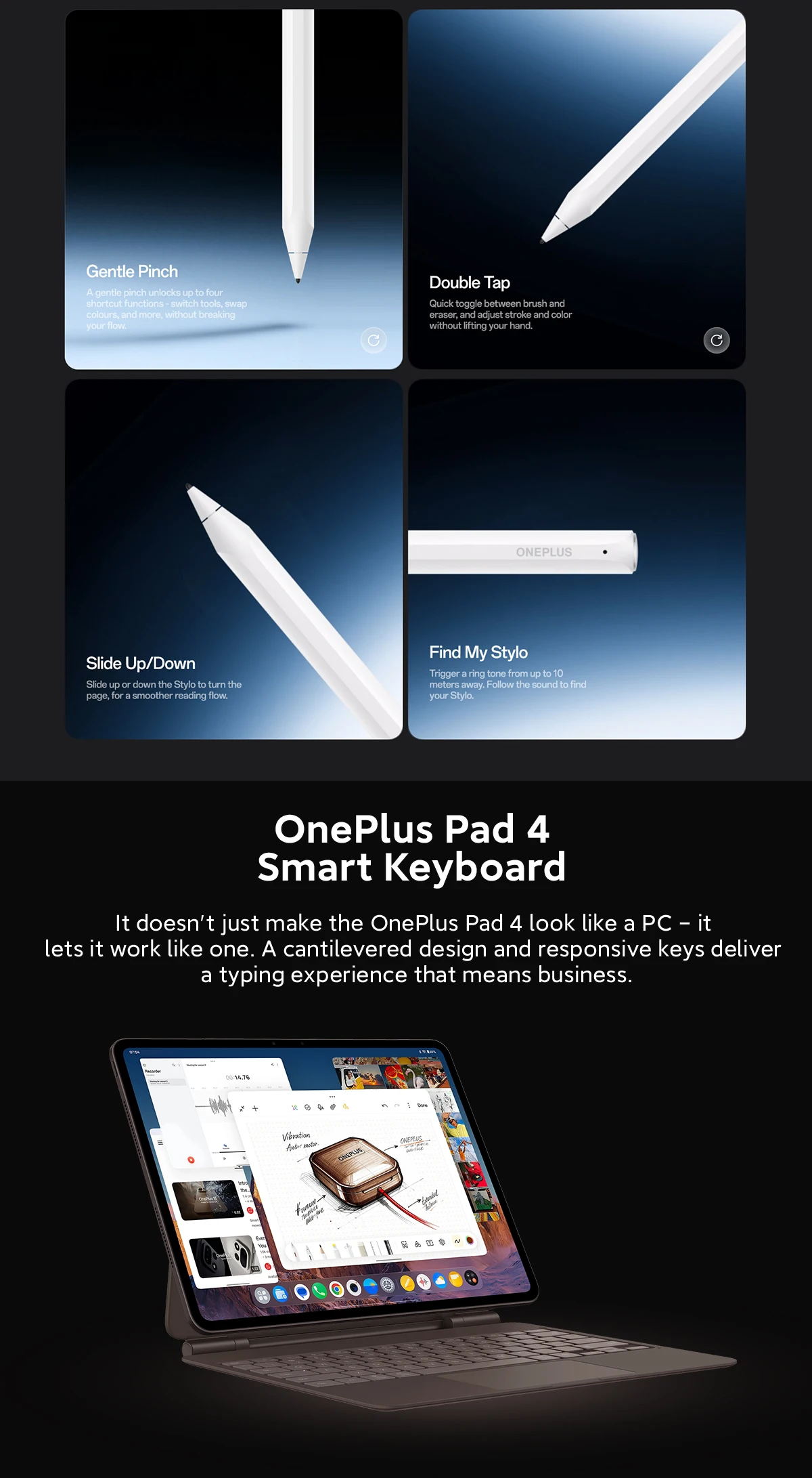 Global version Tablet OnePlus Pad 4 mini pc Snapdragon 8 Elite Gen 5 13380mAh Battery 3.4K True Color Display Includes an 80W OnePlus original charger
