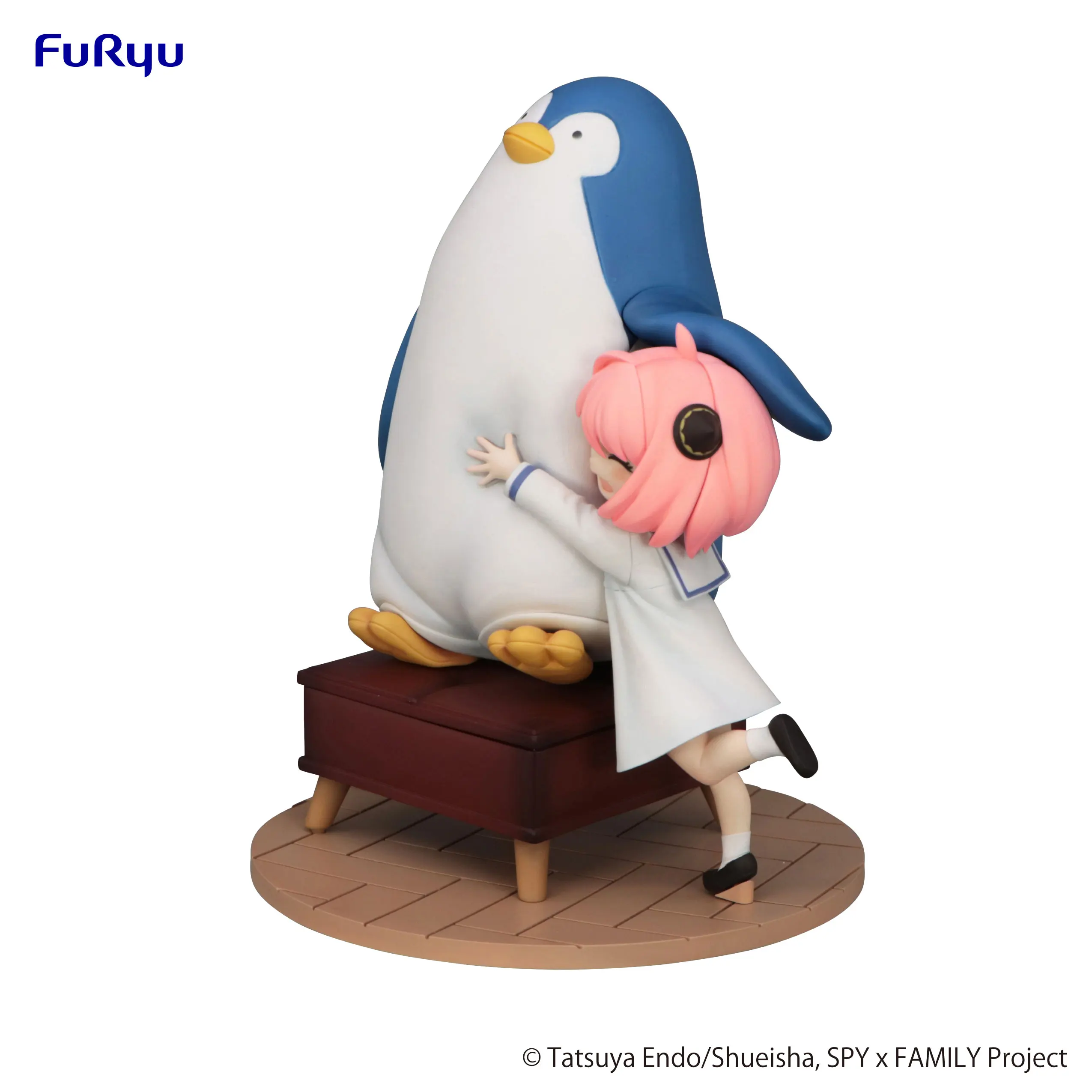 In Stock Original SPY×FAMILY Exceed Creative Figure Anya Forger with Penguin Anime PVC Action Figure Cute Toys for Children 19cm