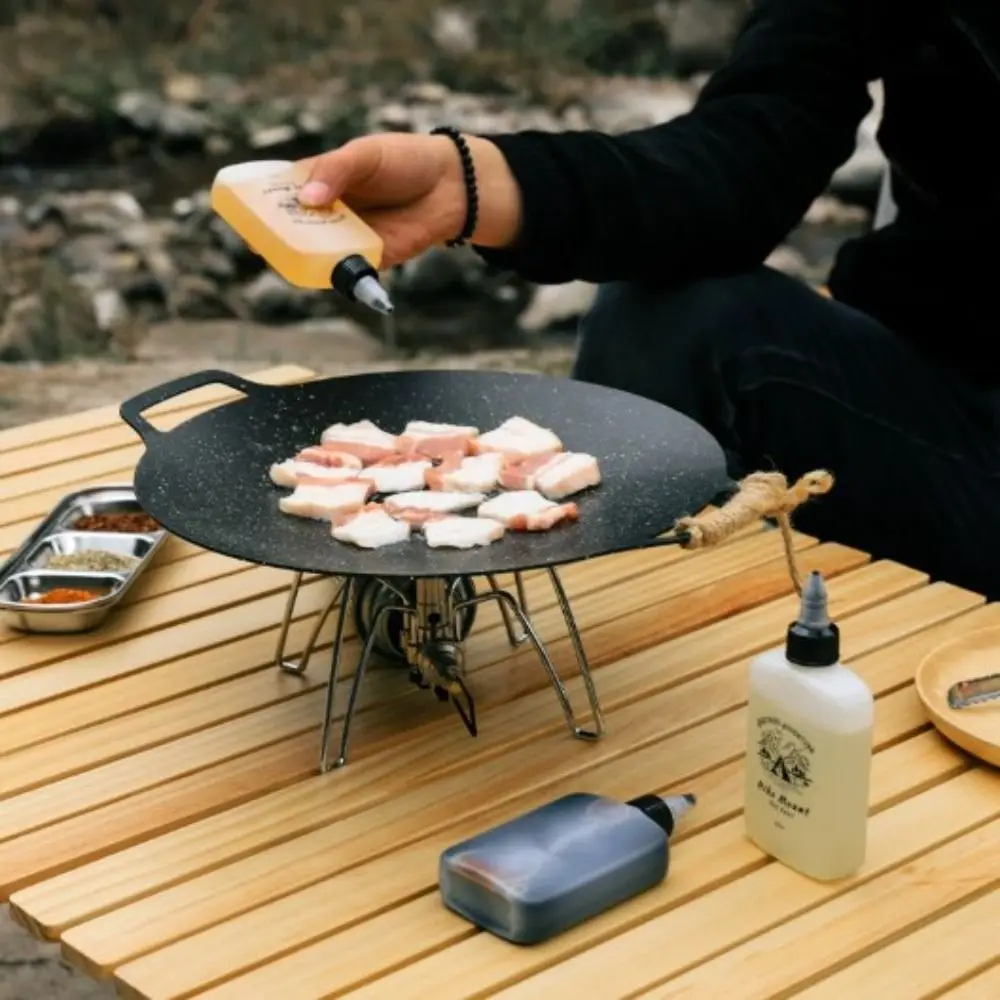

2pcs New Portable Outdoor Oil Bottle Leak-proof 120ml Vinegar Bottle Camping Sealed Seasoning Bottle