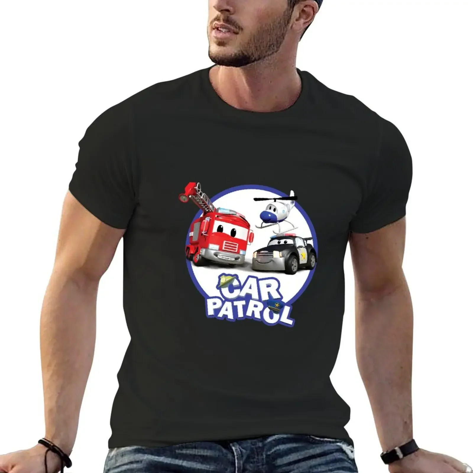 

Car Patrol of Car City T-Shirt essential t shirt for a boy Men's t shirts