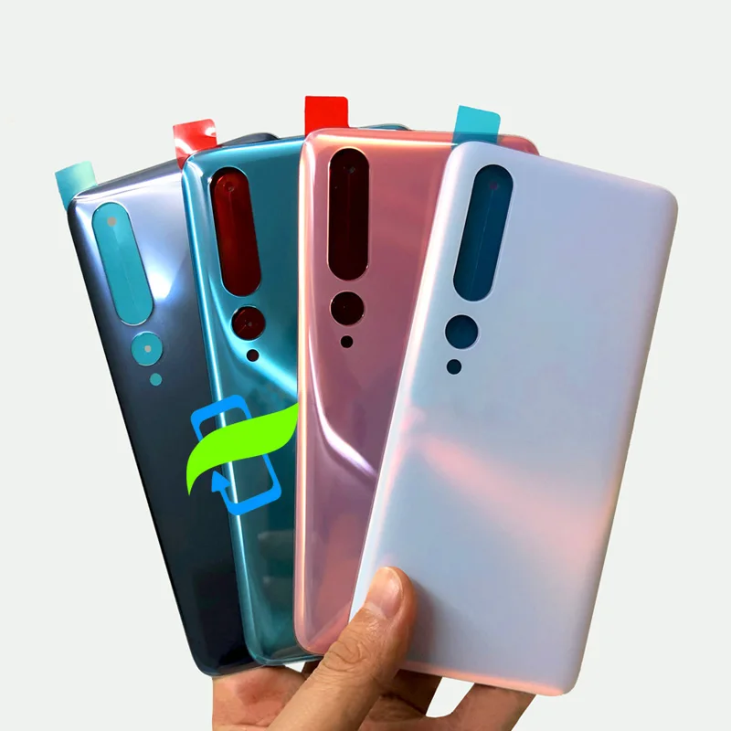 Battery Back Cover For Xiaomi Mi 10 Mi10 5G Rear Glass Back Housing Door Case For Xiaomi Mi 10 5G Battery Back Cover
