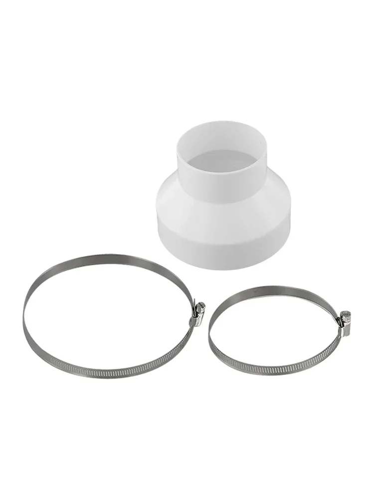 Round Ducting Reducer Pipe Connect Joint 150mm To 100mm With Stainless Hose Clip Exhaust Duct Reducing Joint Pipe Fittings